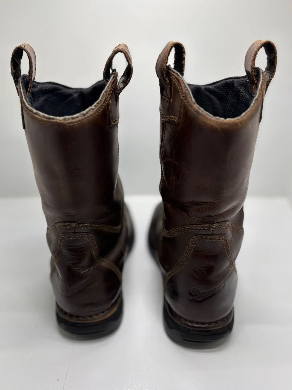 Danner Longhorn Wellington GTX Boots Men's 8.5 D Brown Leather Gore-Tex Pull On